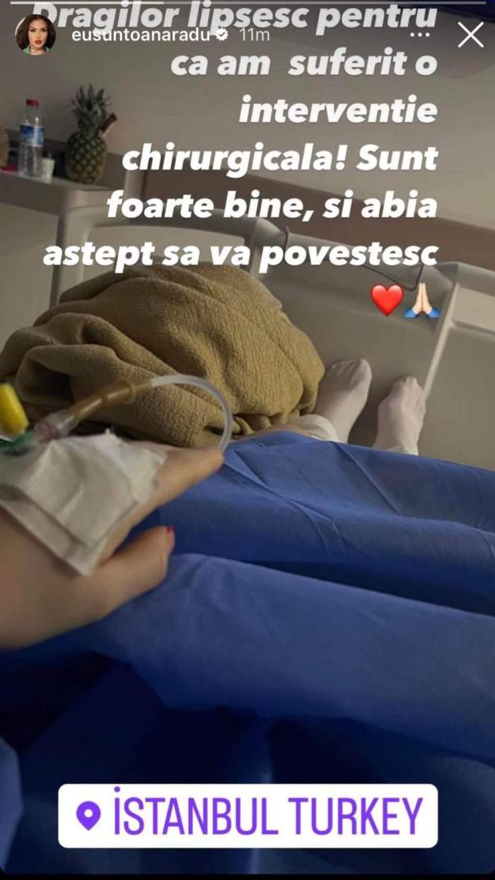 Oana Radu a ajuns pe mâna medicilor! Ce mesaj a trimis artista, direct de pe patul de spital: ”Lipsesc pentru că...” / FOTO