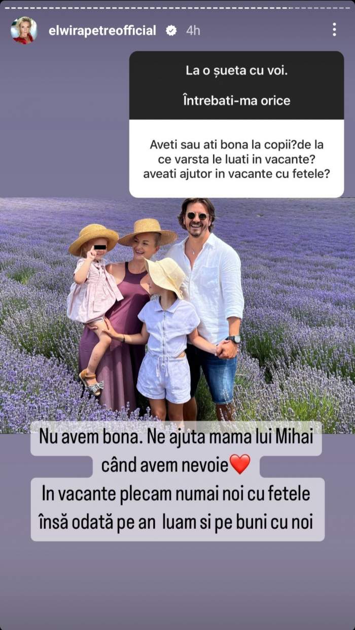 Ce pasiuni au cele două fiice ale cuplului Mihai și Elwira Petre. Se mândresc cu Ariana și Catinca / FOTO