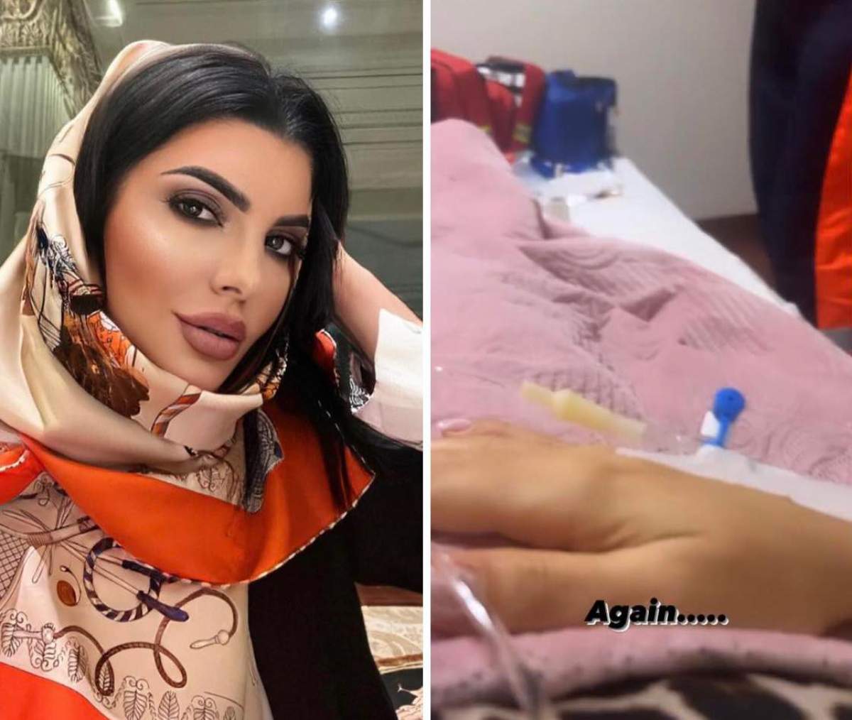 Andreea Tonciu a ajuns din nou cu perfuzia la mână Andreea Tonciu a ajuns din nou cu perfuzia la mână