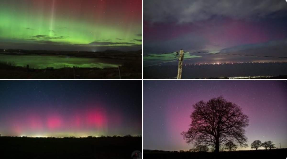 Fenomen rar în Marea Britanie. Aurora boreală, surprinsă pe cerul Regatului Unit / FOTO
