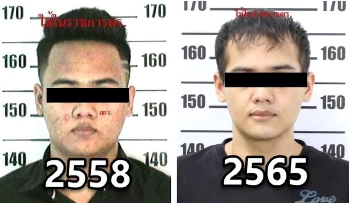 poză înainte și după cu traficantul de droguri thailandez