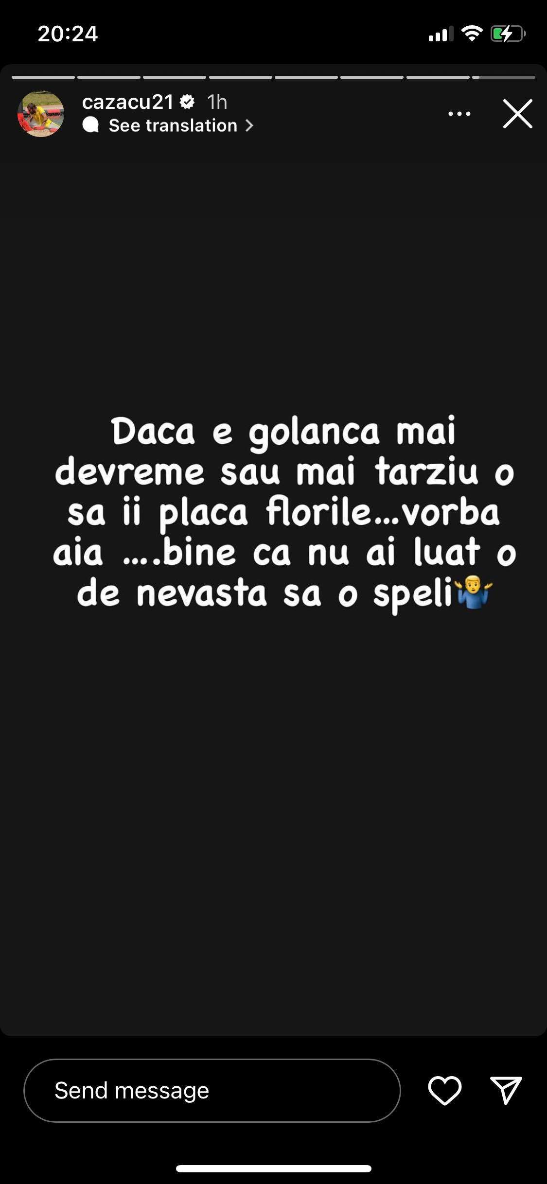 Replica lui Cătălin Cazacu după ce Ramona Olaru a sugerat că s-au despărțit: „Dacă e golancă ...” / FOTO