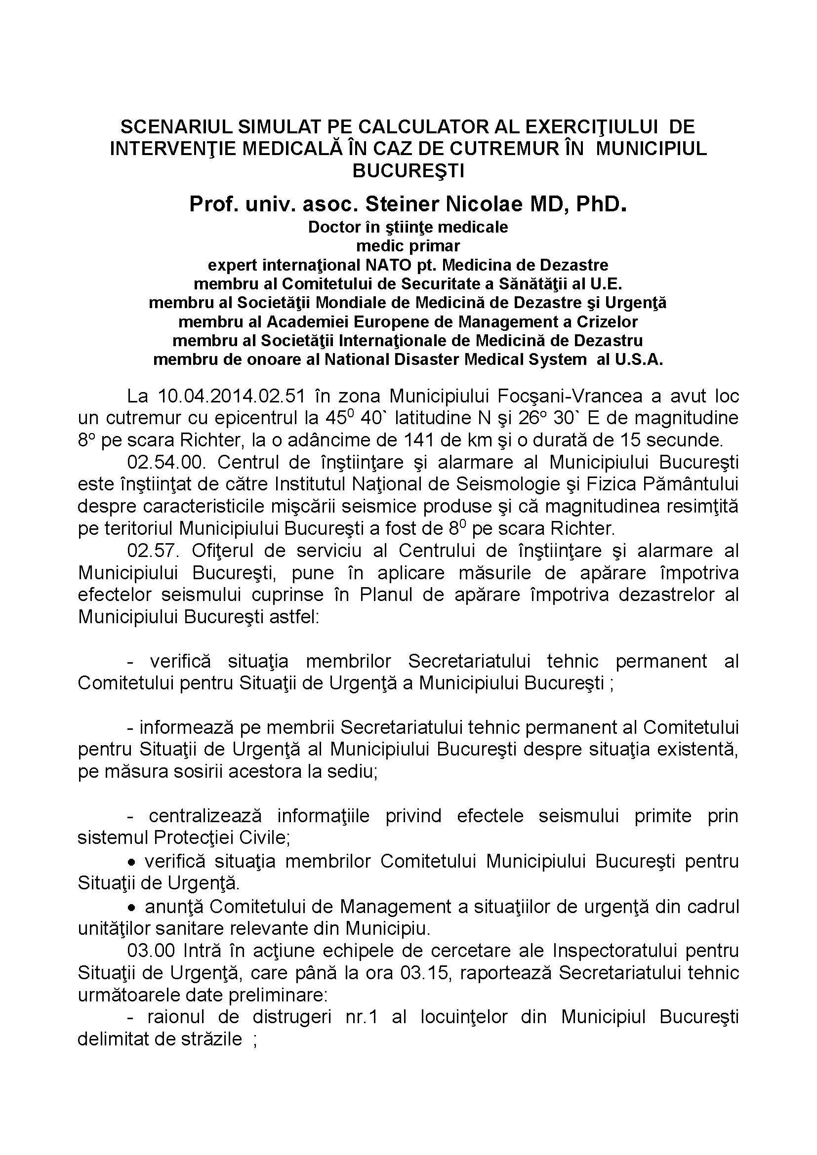 Ce efecte ar avea un cutremur de 8 grade în București. Modul de acționare și numărul persoanelor decedate. Documente oficiale / FOTO