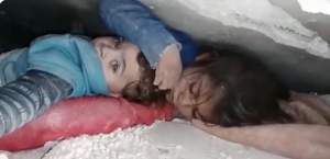 O fetiță i-a salvat viața fratelui ei cu propriul corp, după cutremurul din Turcia. L-a protejat timp de 17 ore sub dărâmături / VIDEO