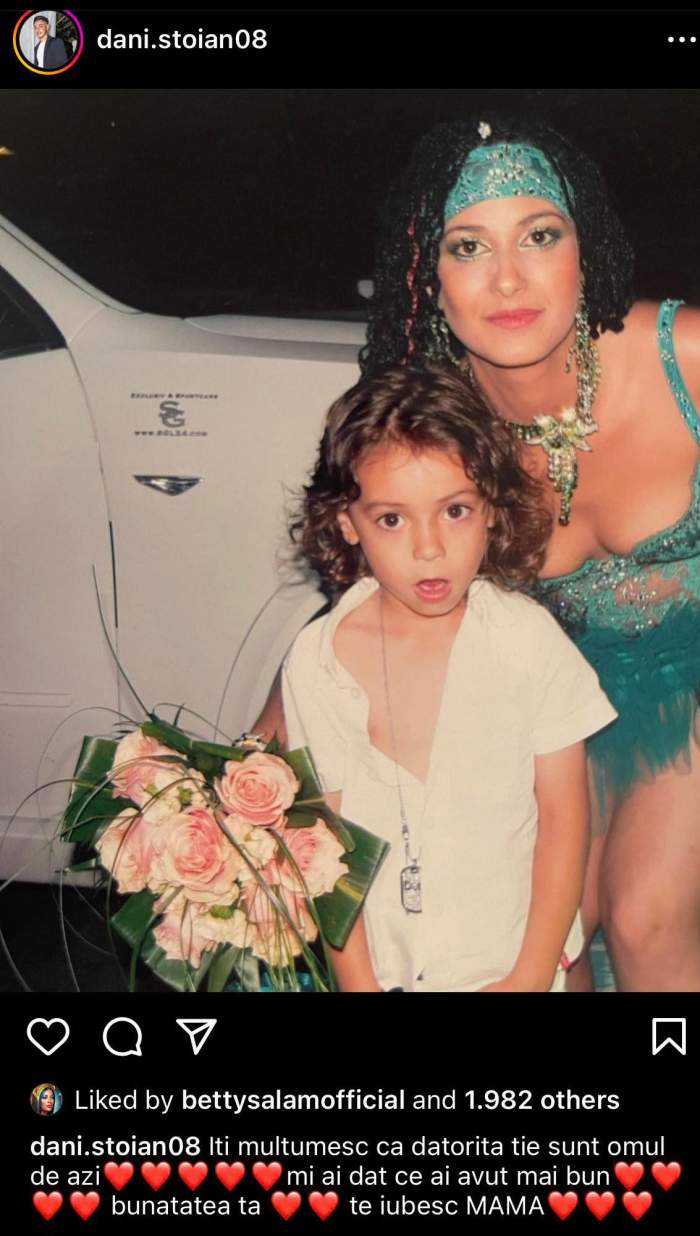 Dani Stoian, imagine emoționantă cu mama lui, regretata soție a lui Florin Salam. Ce mesaj a postat fiul manelistului: „Bunătatea ta...” / FOTO
