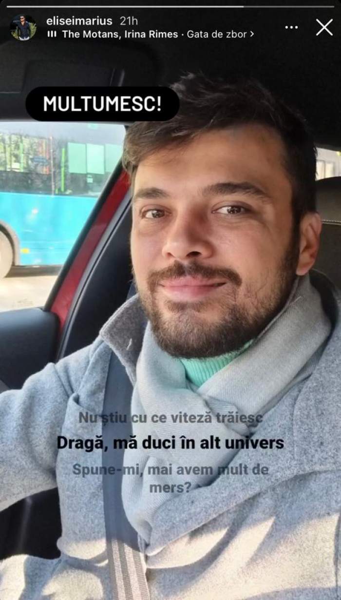 Marius Elisei și-a refăcut viața după despărțirea de Oana Roman? Ce imagine a postat: "Dragă, mă duci în alt Univers” / FOTO