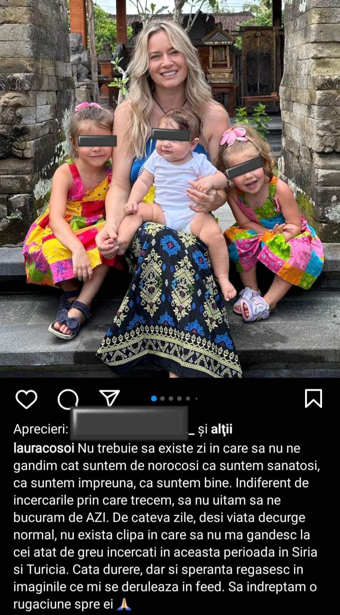 Ce spune Laura Cosoi despre cutremurele din Turcia și Siria. Actrița, confesiuni emoționante: „Nu există clipă în care să nu mă gândesc” / FOTO