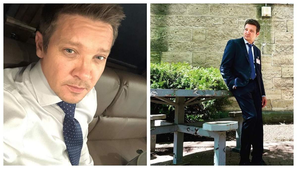 Jeremy Renner, în scaun cu rotile, după ce s-a accidentat grav, în curtea casei sale