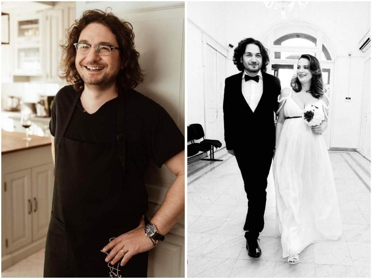 Florin DUmitrescu a cumpărat mărțișoare pentru toată familia. Florin Dumitrescu și soția lui.
