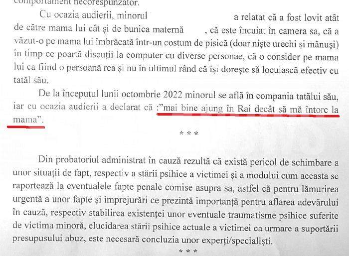 EXCLUSIV / Mesajul cutremurător al băiețelului care și-a surprins mama făcând videochat / Săptămâna viitoare va fi consultat de un psihiatru