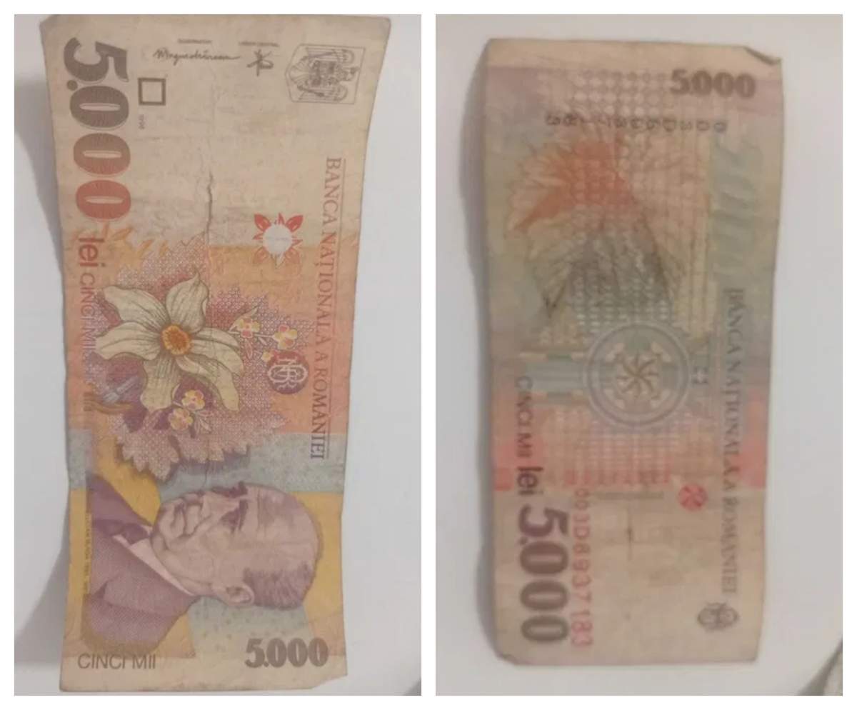 Bancnota de 5000 de lei, din 1998, de vânzare pe OLX. Prețul pe care trebuie să îl plătești în 2023