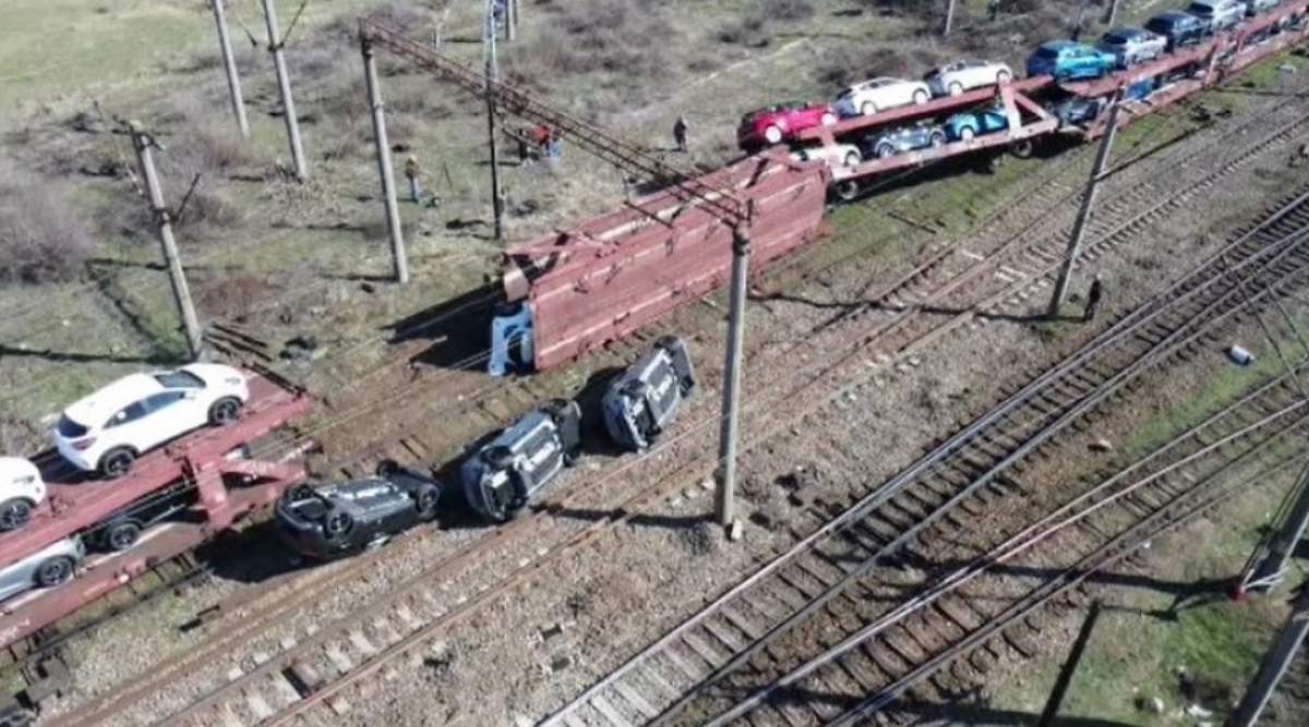 trenuri accidentate în România.