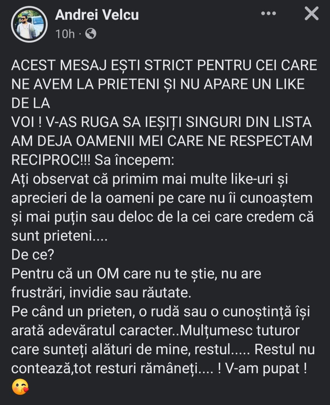 Tzancă Uraganu, mesaj tranșant pentru cei care îl urmăresc, dar nu îl apreciază. Ce a transmis manelistul: „Tot resturi rămâneți...” / FOTO