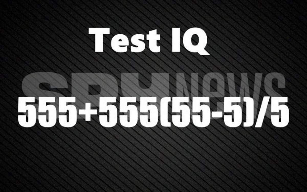 Testul IQ care te pune în dificultate. Rezolvă calculul matematic în 10 secunde / FOTO