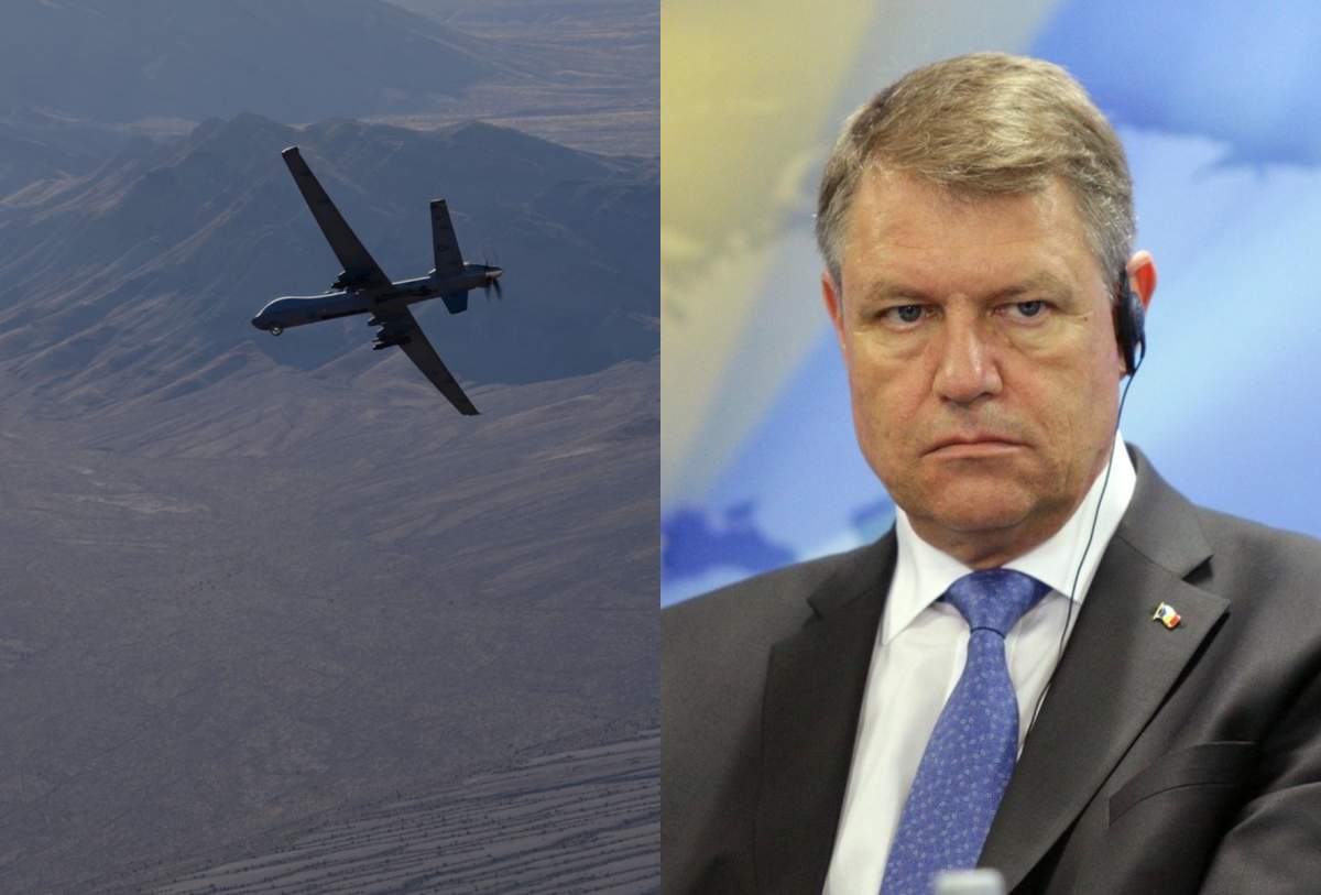 Klaus Iohannis, primele declarații după ce drona americană a fost doborâtă în apele Mării Negre. Ce spune președintele României despre acest incident