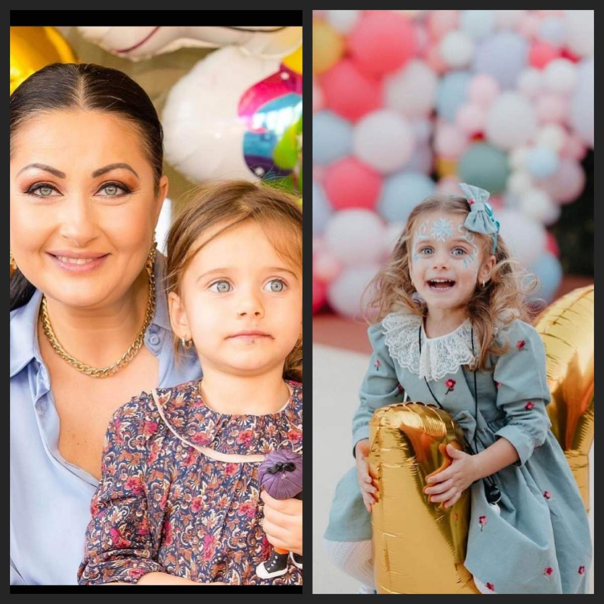 Fiica cea mică a Gabrielei Cristea împlinește astăzi 4 anișori Gabriela Cristea și fiica ei cea mică, Iris