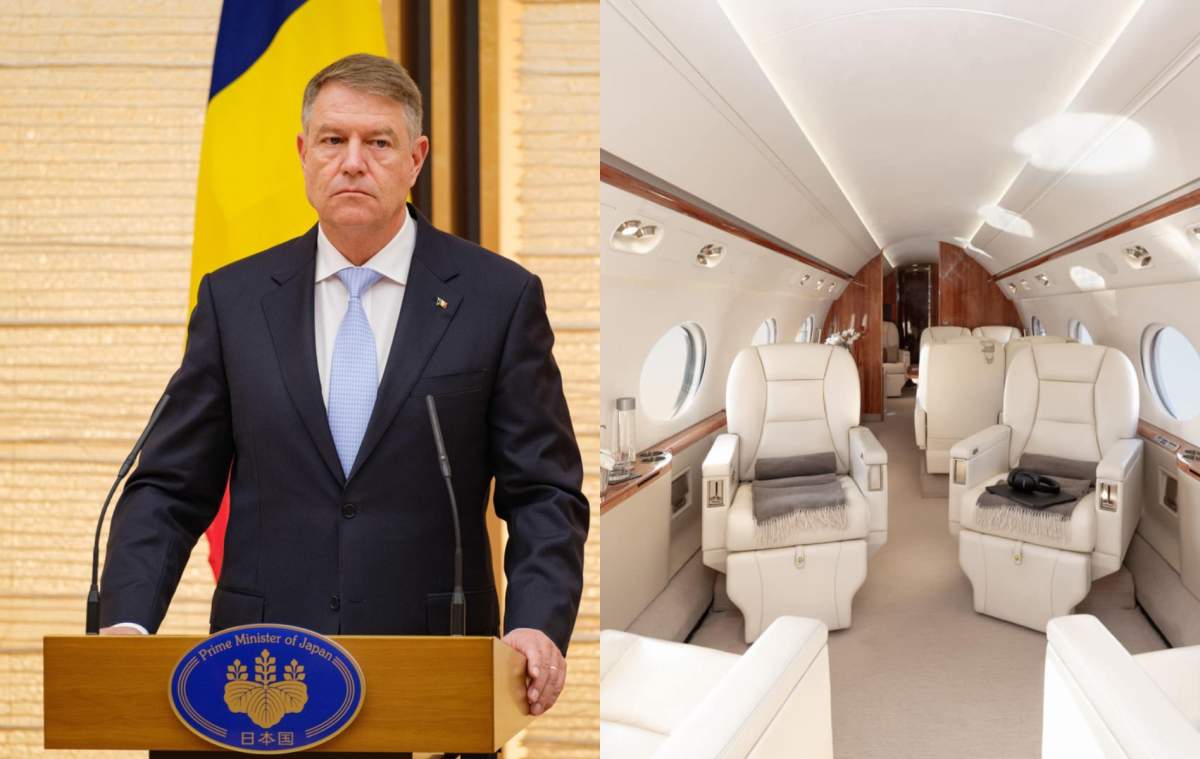 Cum arată avionul folosit de Klaus Iohannis pentru vizita în Emiratele Arabe Unite. Costă aproape 11.000 de dolari pe oră pentru a-l închiria / FOTO