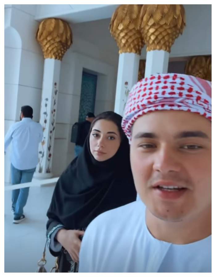 Selly, impresionat de Marea Moschee din Abu Dhabi. Vloggerul se află în vacanță cu iubita sa, Smaranda: ”Credința lor...”