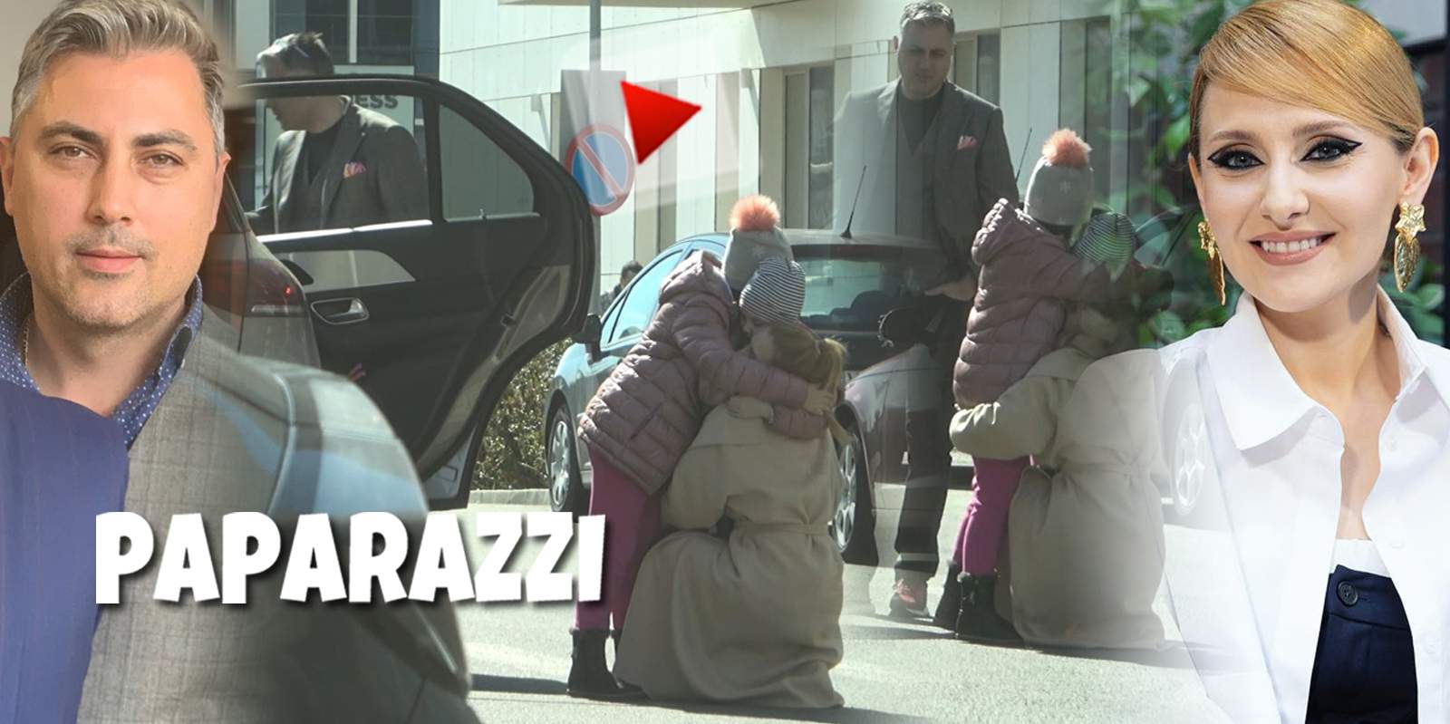 Momente sfâșietoare cu Alina Sorescu și fetițele ei! Chiar dacă plângeau, acestea au fost nevoite să meargă cu Alex Ciucu / VIDEO PAPARAZZI