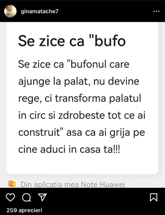 Gina Matache, un nou atac la adresa lui Radu Siffredi. Cântăreața l-a numit pe iubitul fiicei sale "bufon”: "Ai grijă pe cine aduci în casa ta”