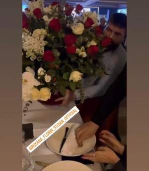 Florin Salam și-a surprins soția cu un buchet imens de trandafiri. Manelistul a scos din buzunar o sumă mare de bani pentru lăutari / FOTO