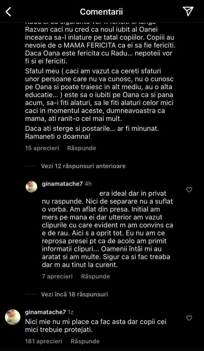 De unde a aflat Gina Matache de divorțul dintre fiica sa, Oana, și Răzvan Miheț. Mărturisirile artistei: „Nu a suflat o vorbă...”