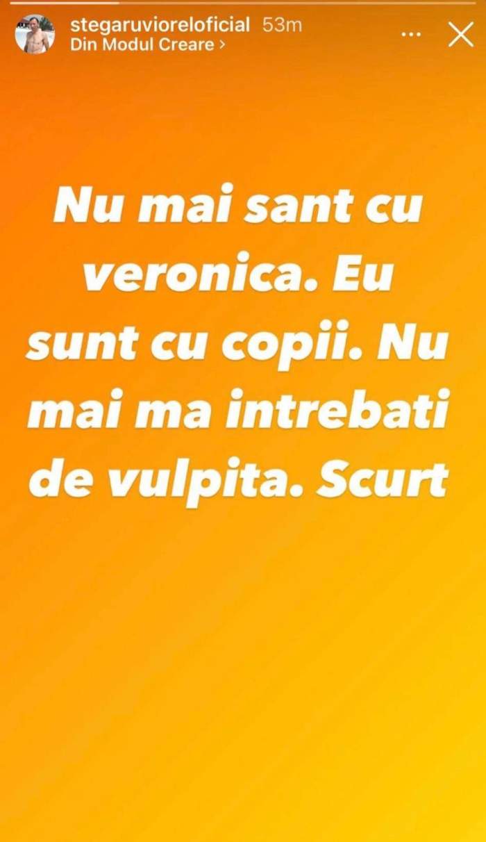 Despărțire șoc! Viorel și Vulpița nu mai formează un cuplu. Anunțul a fost făcut chiar de el: ”Eu sunt cu copiii” / FOTO