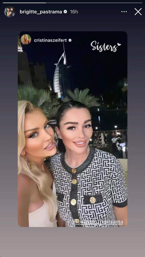 Brigitte Pastramă, imagine alături de sora ei, Cristina. Cum s-au fotografiat cele două în Dubai / FOTO