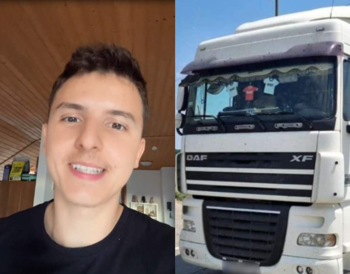 Cine e Cosmin, șoferul de TIR român, devenit celebru pe Tik Tok. Tânărul câștigă 4.200 de euro pe lună: "Să prinzi șmecheria...” / VIDEO