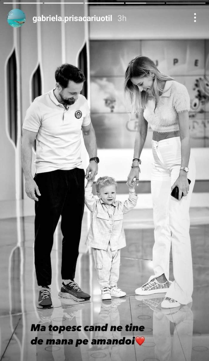 Gabriela Prisăcariu, imagine înduioșătoare cu Dani Oțil și fiul lor. Cum s-au fotografiat cei trei: „Mă topesc...” / FOTO