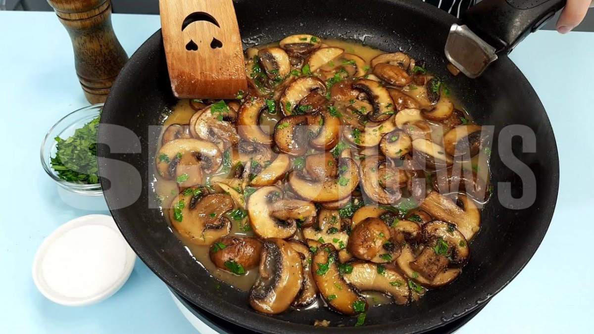 Rețeta de ciuperci cu usturoi la tigaie. Preparatul de post cu care sigur nu vei da greș