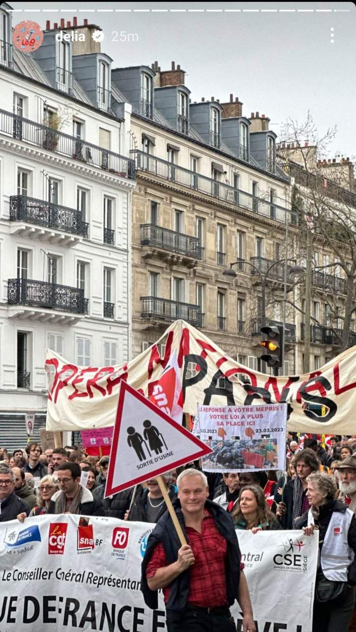 Delia Matache, prinsă de protestele din Paris. Ce imagini a postat artista pe rețelele de socializare / FOTO