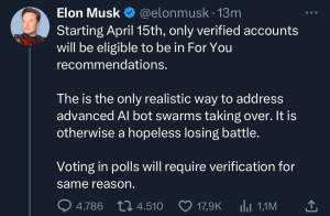 Decizia importantă a lui Elon Musk! Ce se va întâmpla începând cu data de 15 aprilie, pe Twitter: ”Acesta este singurul...” / FOTO