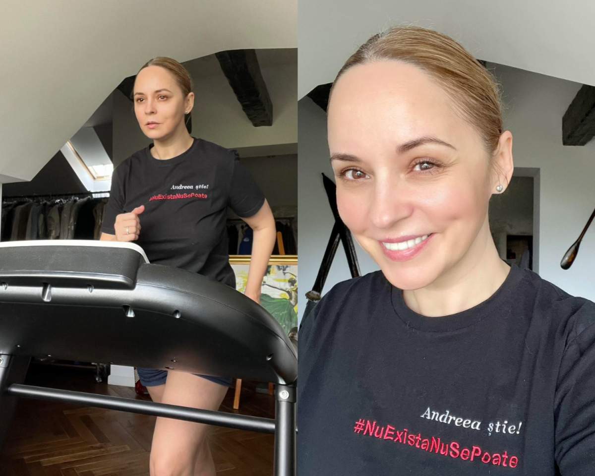 andreea marin și-a amenajat mansarda pentru a face sport