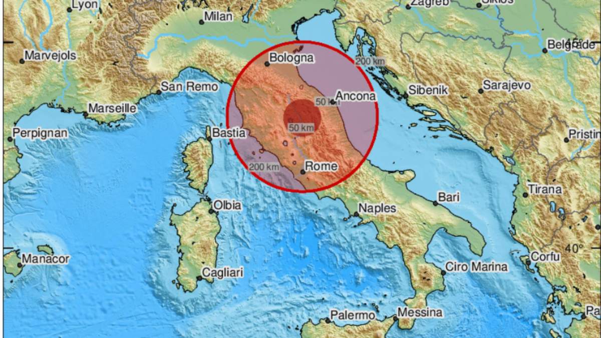 Cutremur în Italia. Ce magnitudine a avut și în ce regiune s-a produs