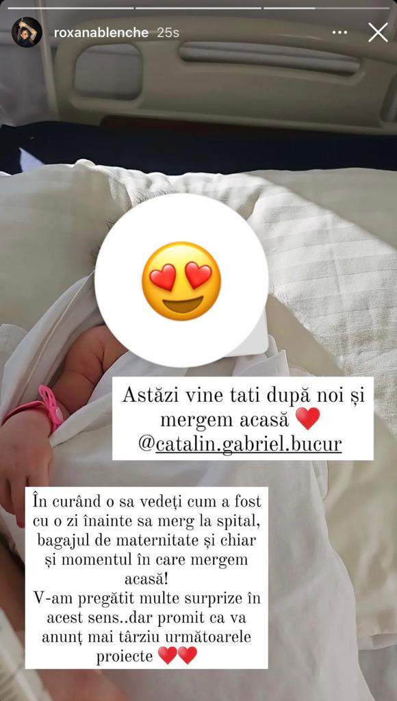 Roxana Blenche de la Chefi la cuțite a fost externată din maternitate! Imagine emoționantă cu fetița ei: "Momentul în care…” / FOTO