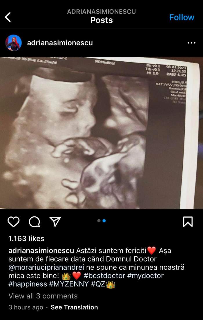 Adriana Simionescu, imagine cu chipul bebelușului. Fiica lui Adrian Minune radiază de fericire: „De fiecare dată când...” / FOTO