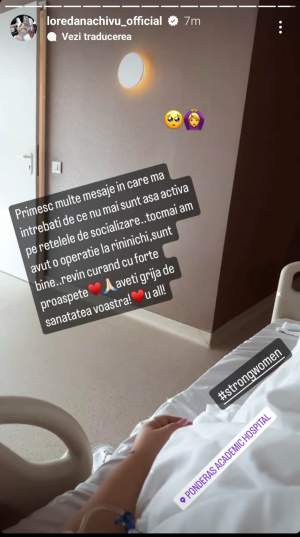 Loredana Chivu a ajuns de urgență la spital! Vedeta s-a operat: ”Nu mai sunt...” / FOTO