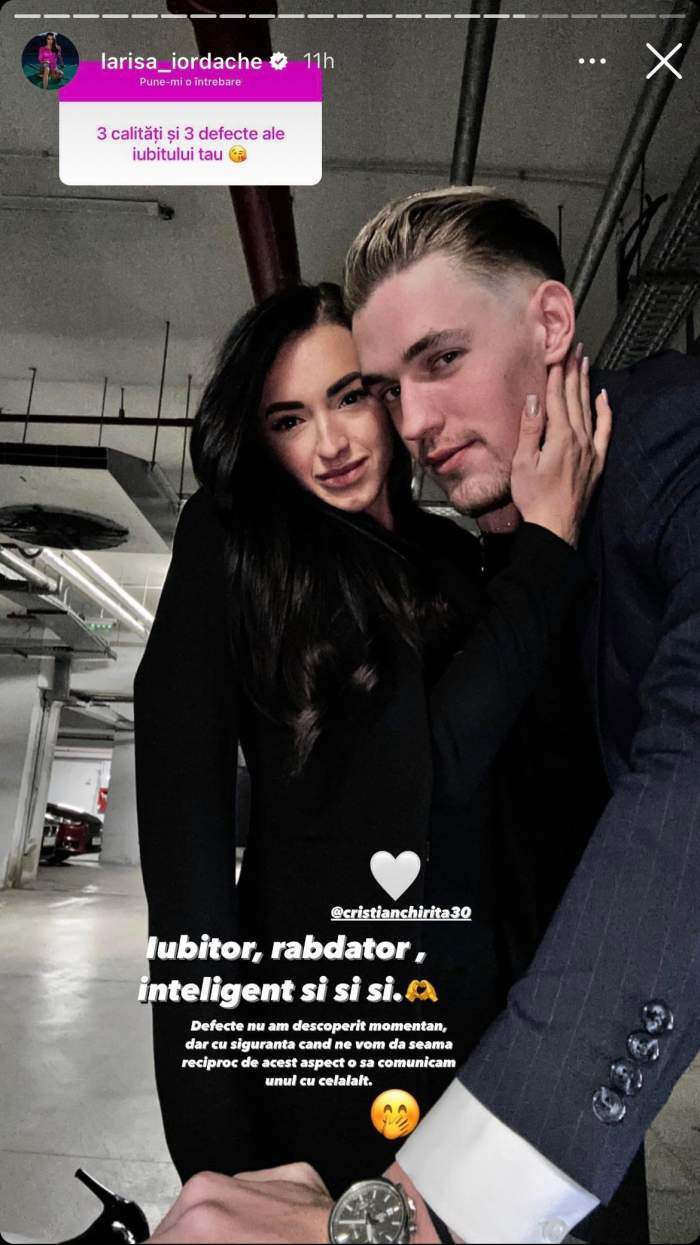 Cum își descrie Larisa Iordache iubitul: "Răbdător și...." Ce spune fosta gimnastă despre defectele pe care le are Cristian Chiriță / FOTO