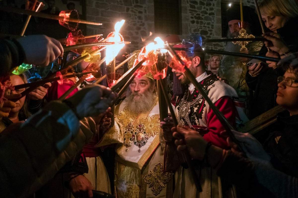 Lumina Sfântă în Ierusalim