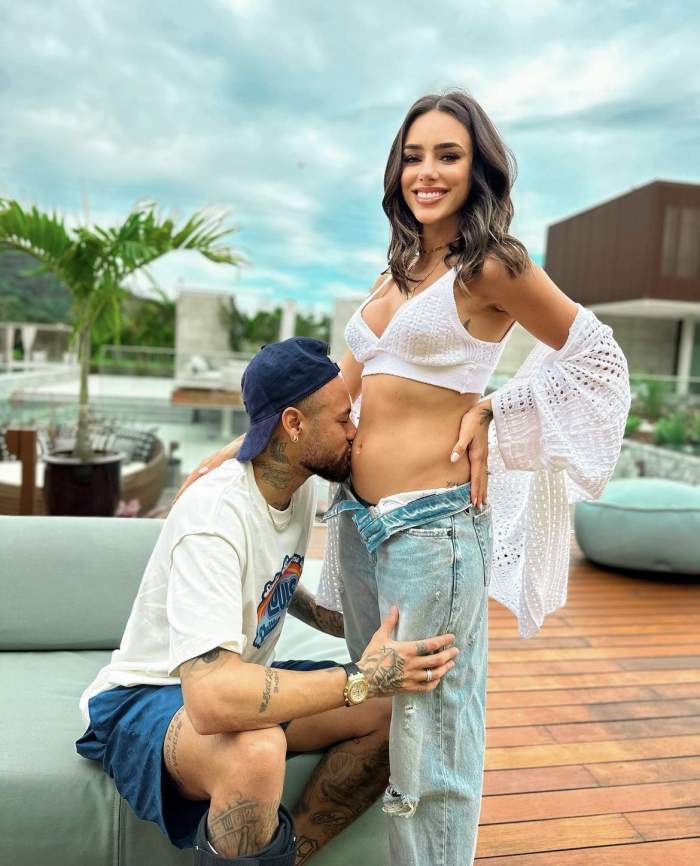 Neymar, tată pentru a doua oară! Primele imagini cu burtica de gravidă a iubitei starului brazilian: „Ne faci zilele mult mai fericite” / FOTO