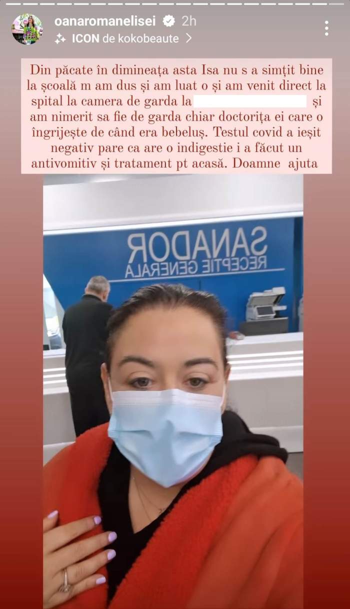 Oana Roman, cu fiica, de urgență la spital! Isabela se confruntă cu probleme de sănătate: ”Din păcate în dimineața asta...”