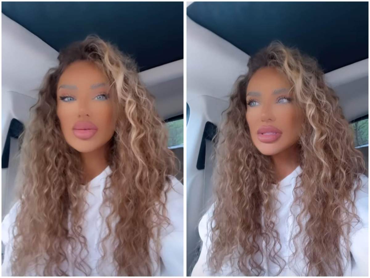 Bianca Drăgușanu și-a deschis contul de Facebook după doi ani. Bianca Drăgușanu în mașină.