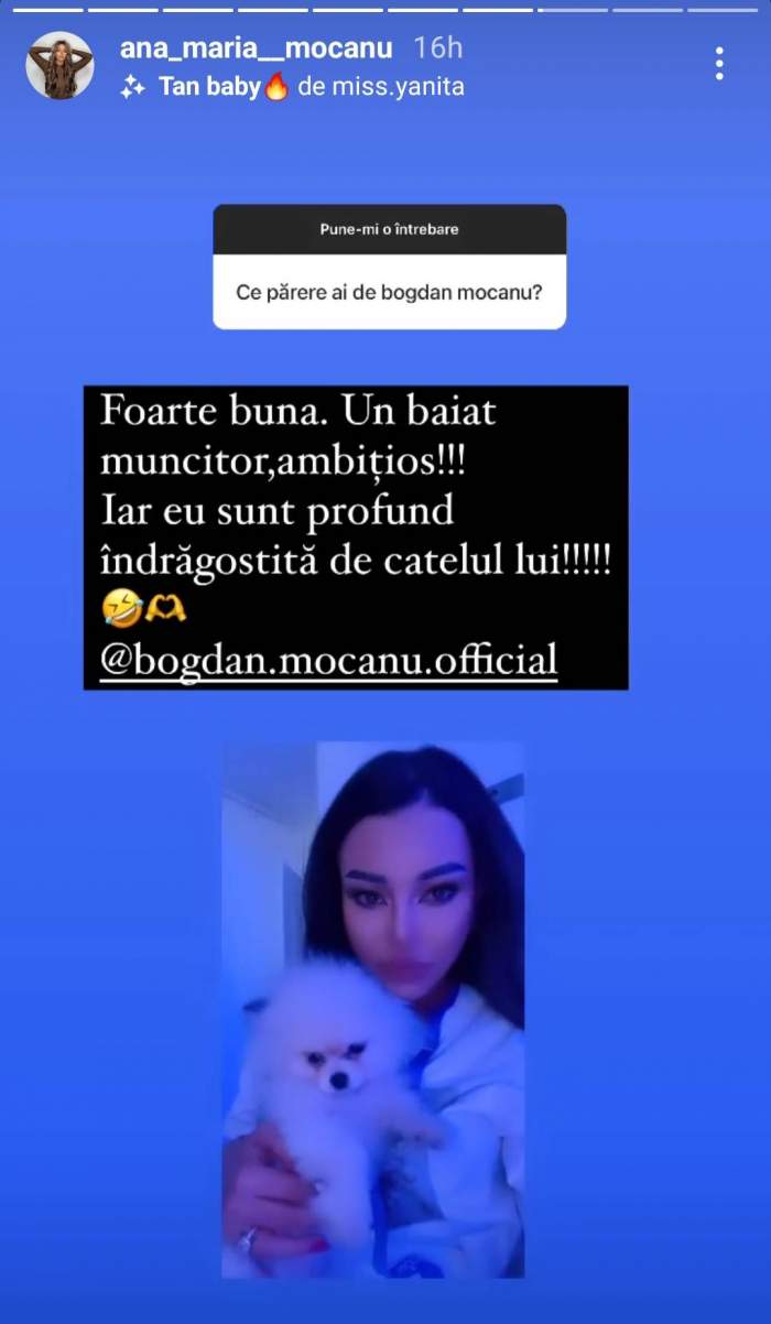 „Sunt profund îndrăgostită!” Reacția Anei Maria Mocanu, după ce a fost întrebată ce părere are despre Bogdan Mocanu