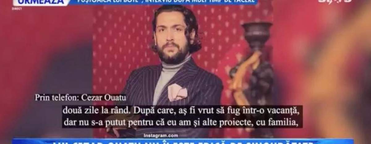 De ce nu îi este frică lui Cezar Ouatu de singurătate. Ce a mărturisit artistul: "Sunt persoane care suferă…” / VIDEO