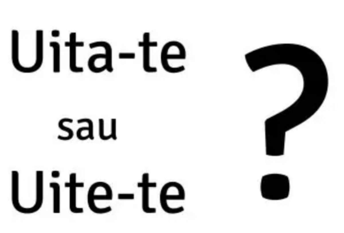 Cum se scrie corect: uite-te sau uită-te? Cea mai des întâlnită greșeală din limba română