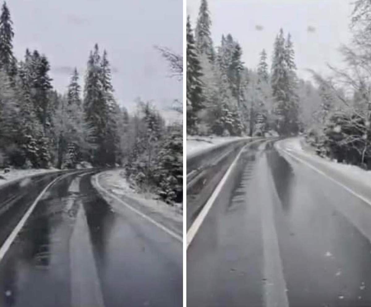 A nins în România A nins în România