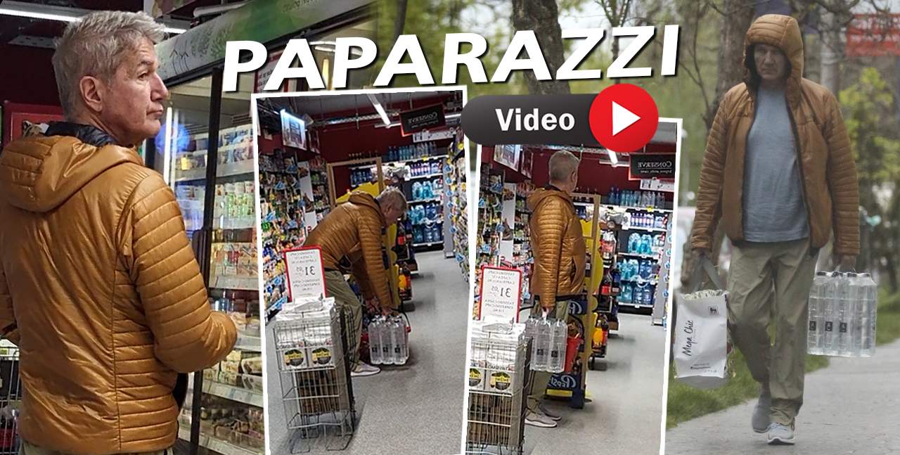 Așa arată un bărbat adevărat! Dan Bittman face cumpărăturile și nu îl sperie câteva picături de ploaie / PAPARAZZI