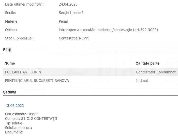 Cristina Pucean, veste tristă, din pușcărie / Fratele dansatoarei rămâne închis până în luna iunie