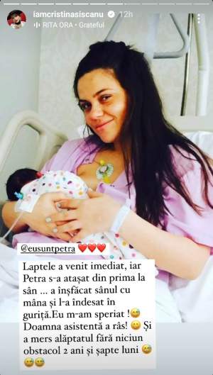 Cristina Șișcanu își sărbătorește fiica. Vedeta și-a adus aminte de momentul în care a născut: „Am fost de un calm incredibil!” / FOTO